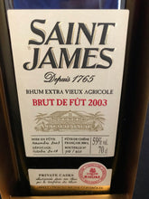 Laden Sie das Bild in den Galerie-Viewer, Saint James Brut de Fût 2003 Confrérie du Rhum 59%Vol., Martinique, 0,7l