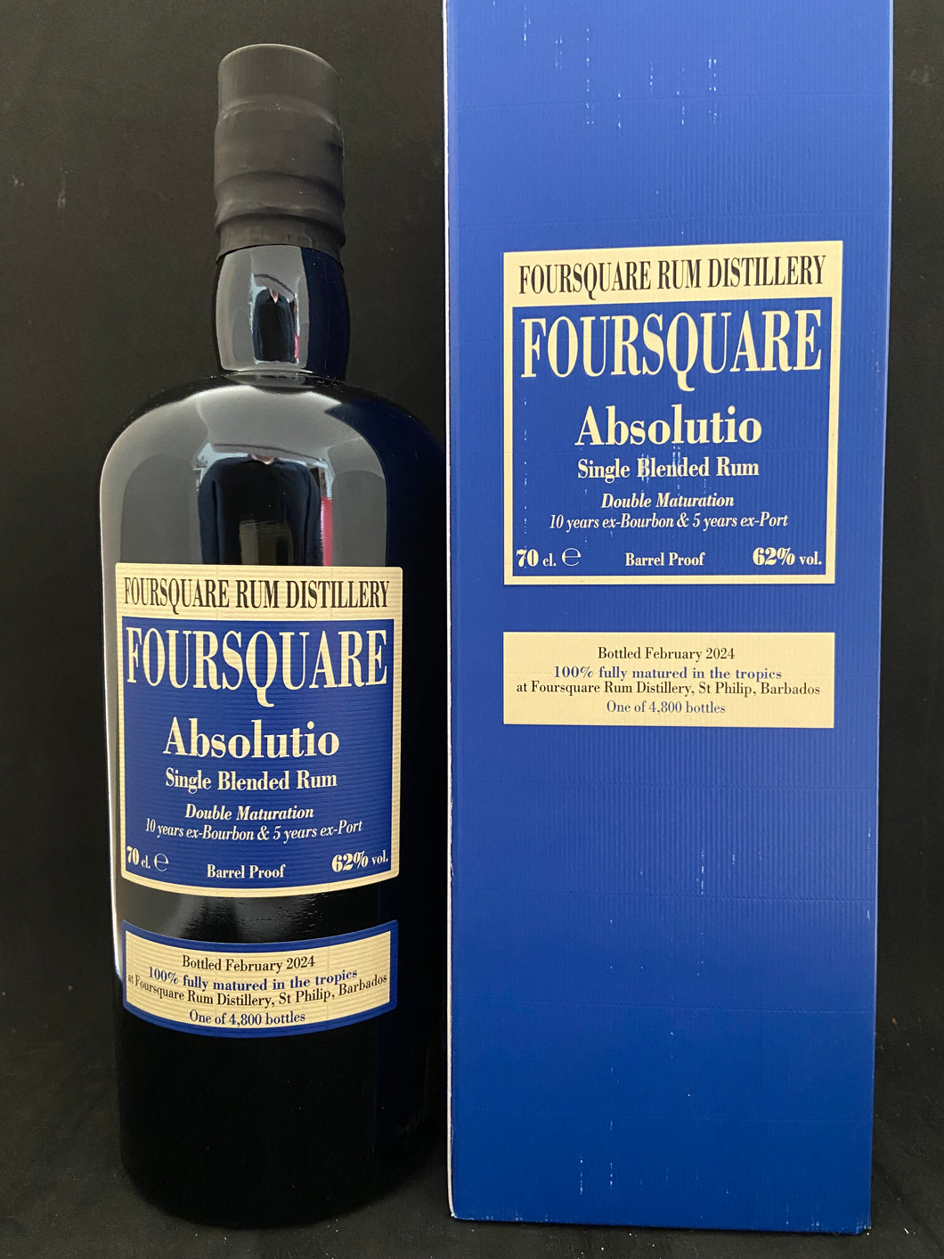 Foursquare Absolutio Single Blended Rum 15 Jahre 62%Vol., Barbados, 0,7l