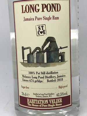 Habitation Velier Long Pond STCE  White Jamaica Pure Single Rum 62,5% Vol, 0,7l