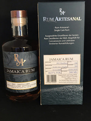 Rum Artesanal JNY-Distillery,2009-2020, 66,9%Vol, Single Cask, Jamaica 0,5l