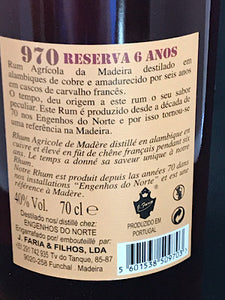 Rum 970 Reserva 6 Anos, 40%Vol., Madeira, 0,7l