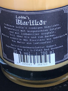 Lotta's Original Eierlikör 20%, Deutschland,0,7l