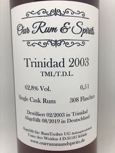 OR&S Trinidad 2003-2019 Single Cask, 62,8%Vol, Trinidad, 0,5l