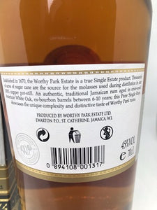 Worthy Park Single Estate Rum 45% Vol, Jamaica, 0,7l