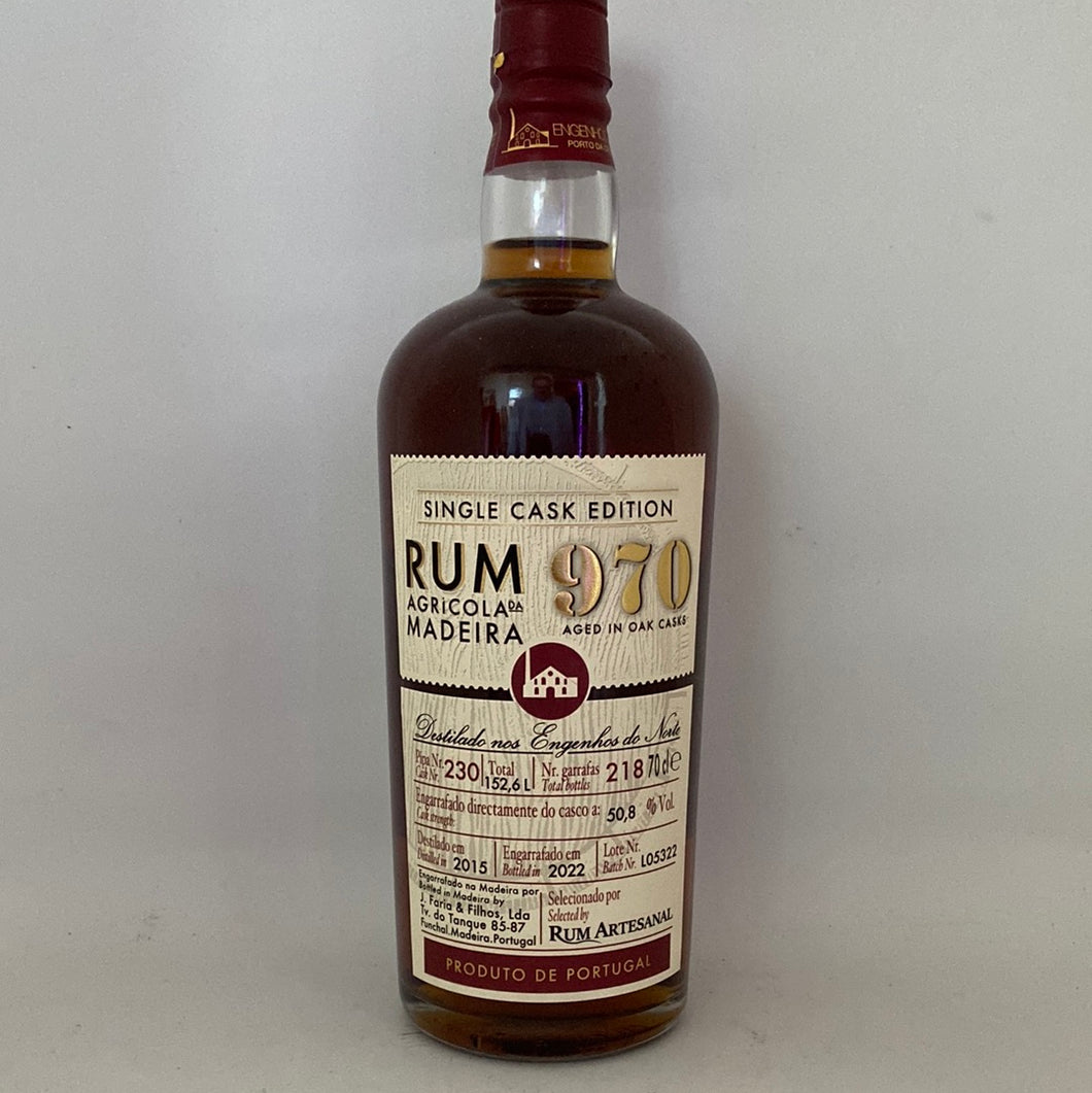 Rum 970 Single Cask Edition 2015-2022, Selected by RA, 50,8%Vol., Portugal, 0,7l