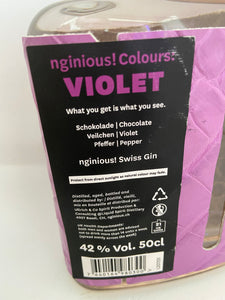 nginious! Colours: Violet Gin, 42%Vol.,Schweiz, 0,5l
