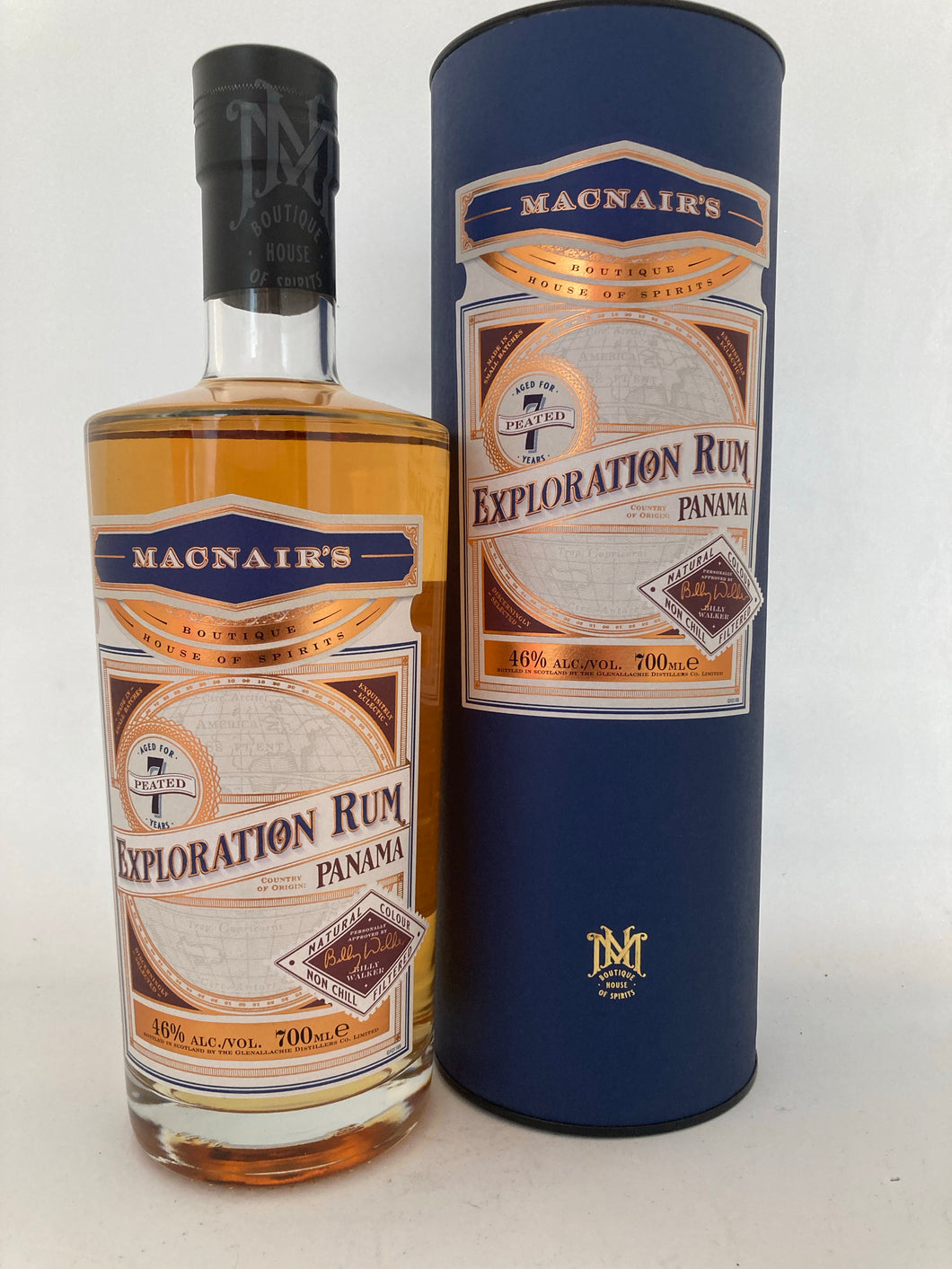 Exploration Rum Panama 7 y. o. - Peated, 46%Vol., 0,7l