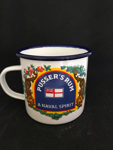 Pusser´s Mug Emaille Becher "Pussers Logo"