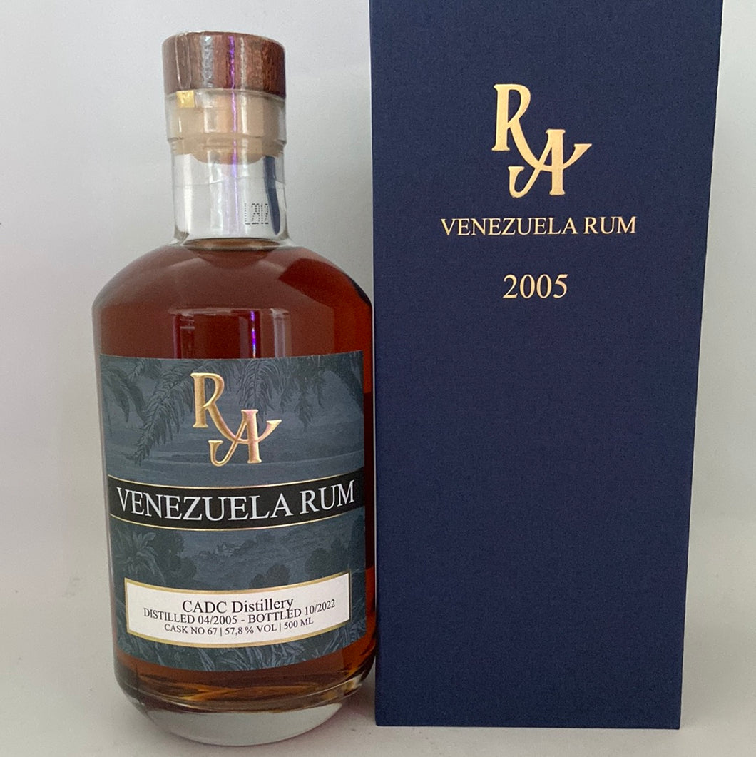 Rum Artesanal Venezuela CADC 2005-2022, 57,8%Vol., Venezuela, 0,5l
