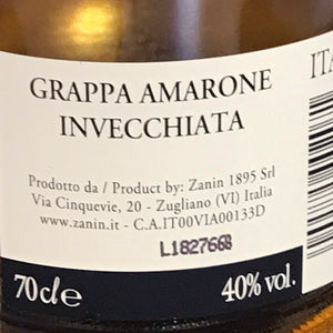 Zanin Grappa Amarone Invecchiata, 40%Vol. Italien, 0,7l