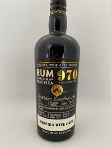 Rum 970 Agricola da Madeira 2015-2021, Madeira Wine Cask, Single Cask, 52,9%Vol., Portugal, 0,7l