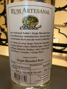 RA White Blended Rum, Jamaika-La Réunion, 61%Vol., 0,7l