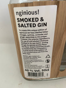 nginious! Smoked & Salted Gin, 42%Vol.,Schweiz, 0,5l