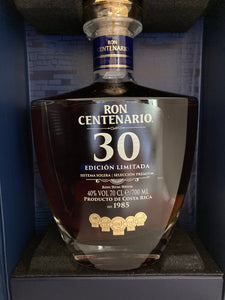 Ron Centenario 30 Jahre Edicion Limitada Solera, 40%Vol., Costa Rica, 0,7l