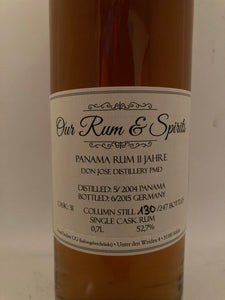 OR&S Panama 2004, 52,7%Vol., 2004-2015, 247 Flaschen a 0,7l